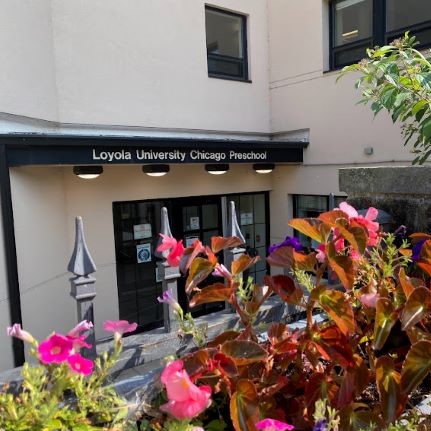 The front of the Loyola University Preschool building.
